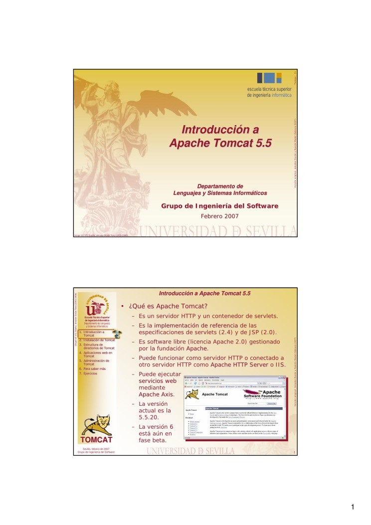 Imágen de pdf Introducción a Apache Tomcat 5.5